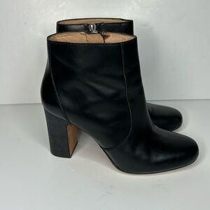 Madewell Sutton Zip Booties Size 7